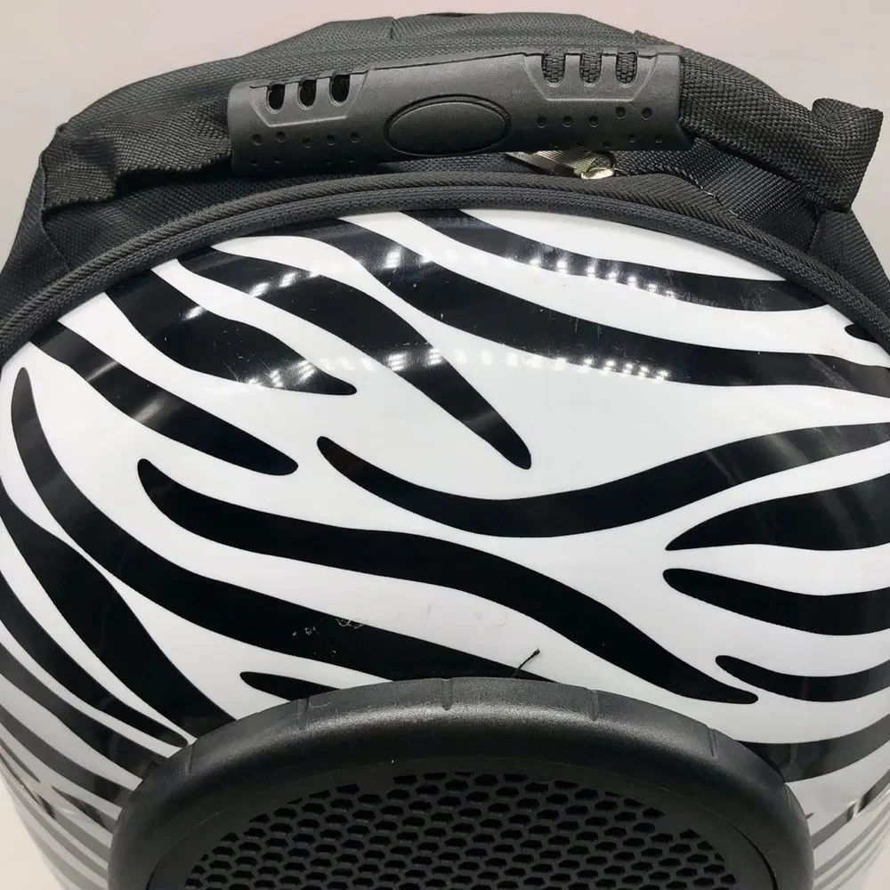 Zebra Pattern Space Capsule Pet Backpack Carrier for Small Pet for Cat & Dogs